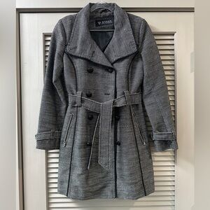 Guess Charcoal Double-Breasted Trench Coat #0134